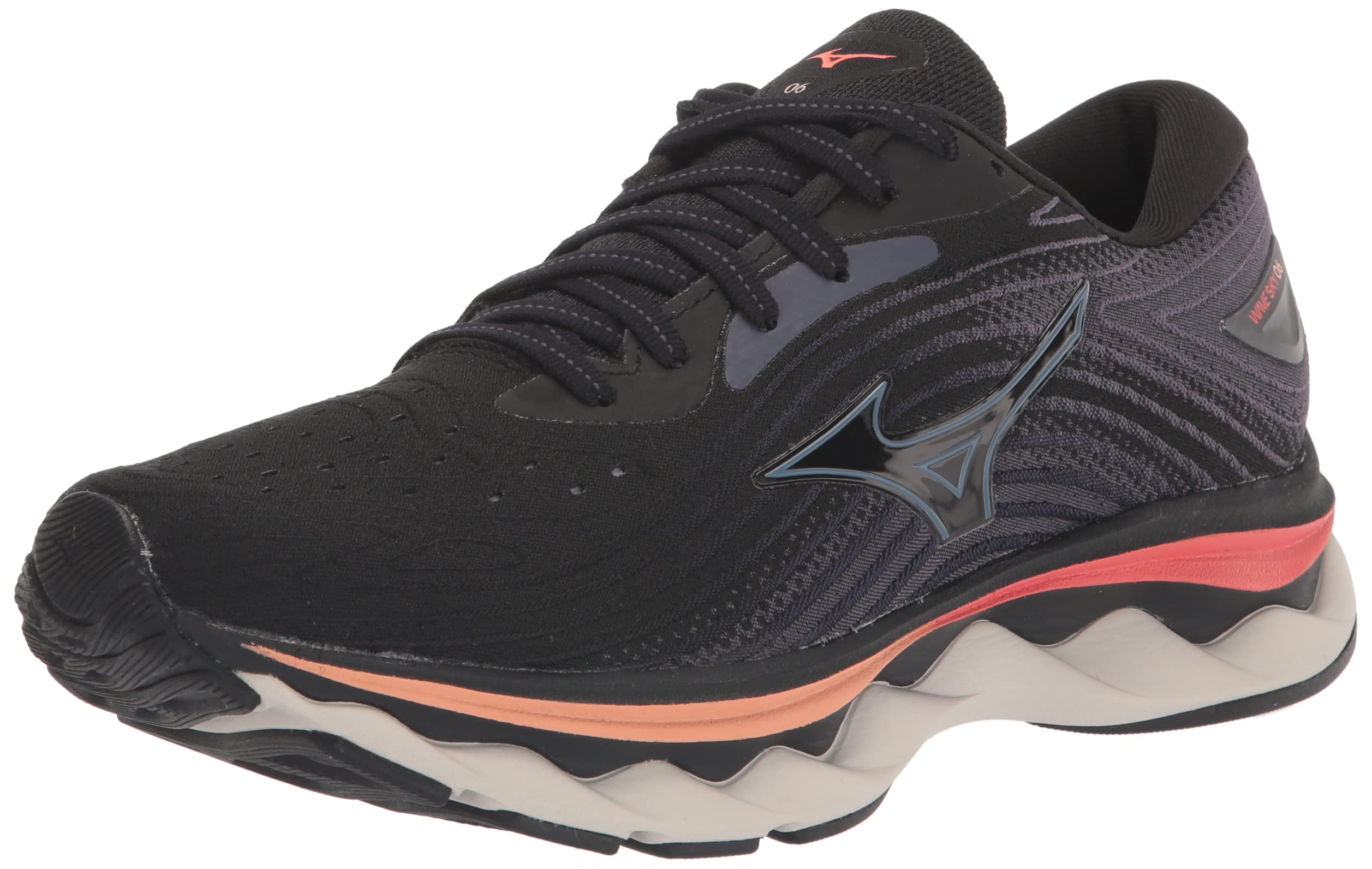 Mizuno Women's Running Shoes, Peach Bud Vaporous Gray Estate Blue