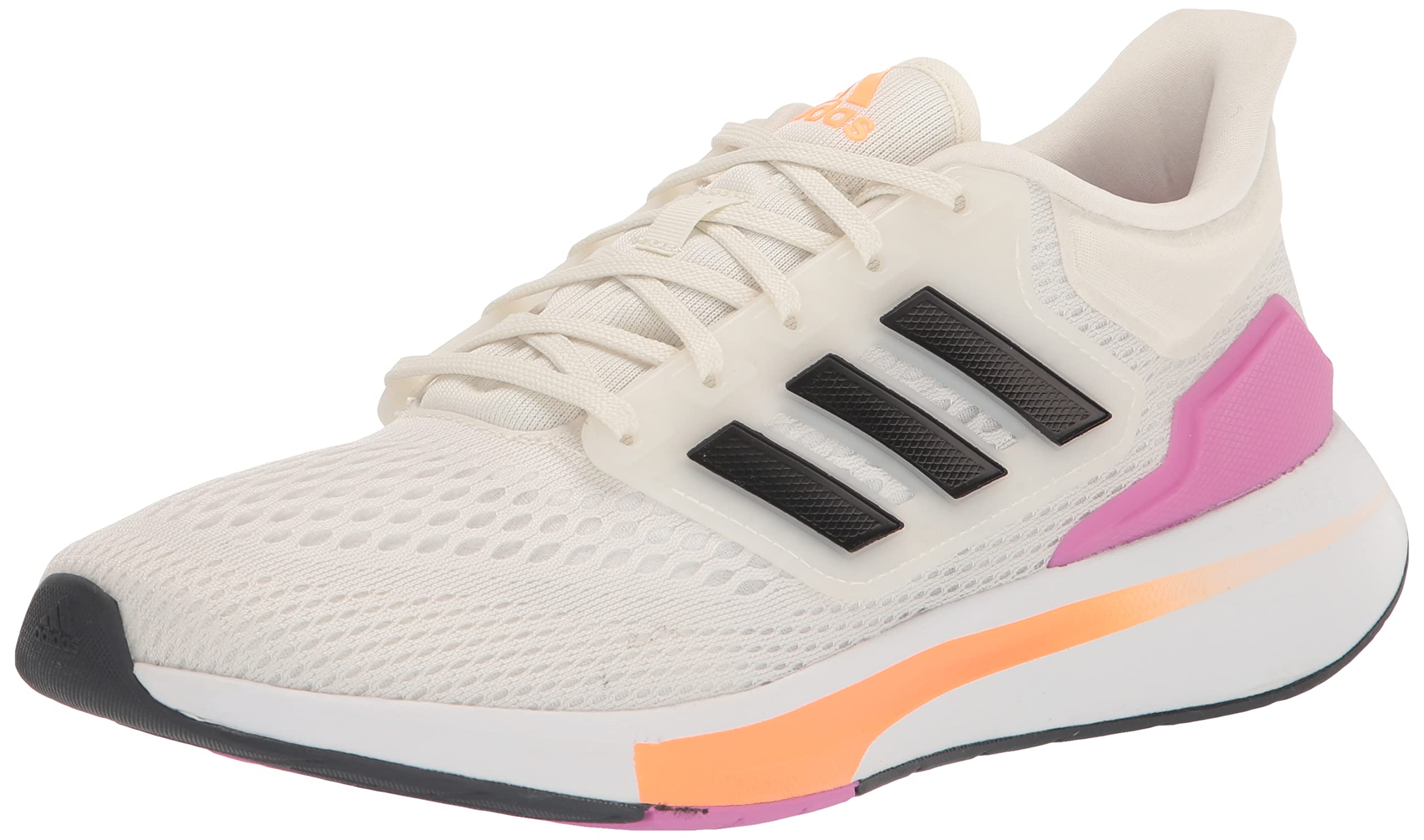 adidas Lite Racer 3.0 El K, Men's Trainers, Cloud White Black Pulse Lilac, 41 1/