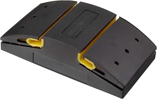 Amazon Basics 5.1" Rubber Sanding Block for Wet or Dry Sanding, Easy to Use, Black/Yellow