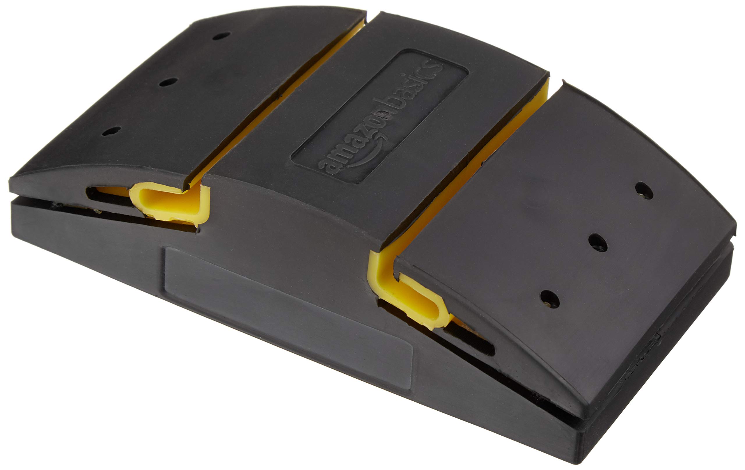 Amazon Basics 5.1" Rubber Sanding Block for Wet or Dry Sanding, Easy to Use, Bla
