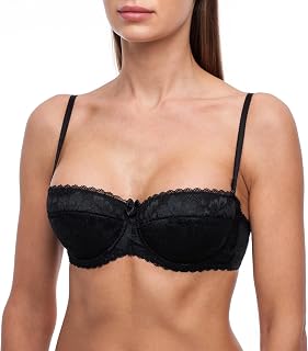frugue Women's Strapless Bandeau Push Up Bra