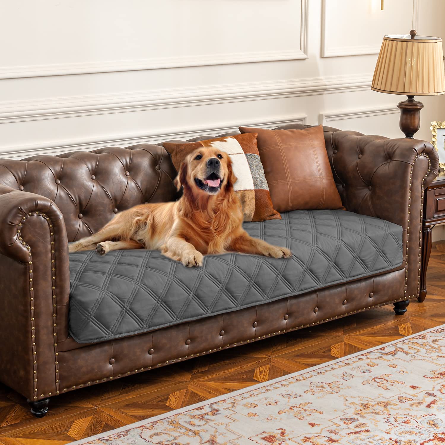 Ameritex Waterproof Dog Bed Cover Pet Blanket with Anti-Slip Back for Furniture 