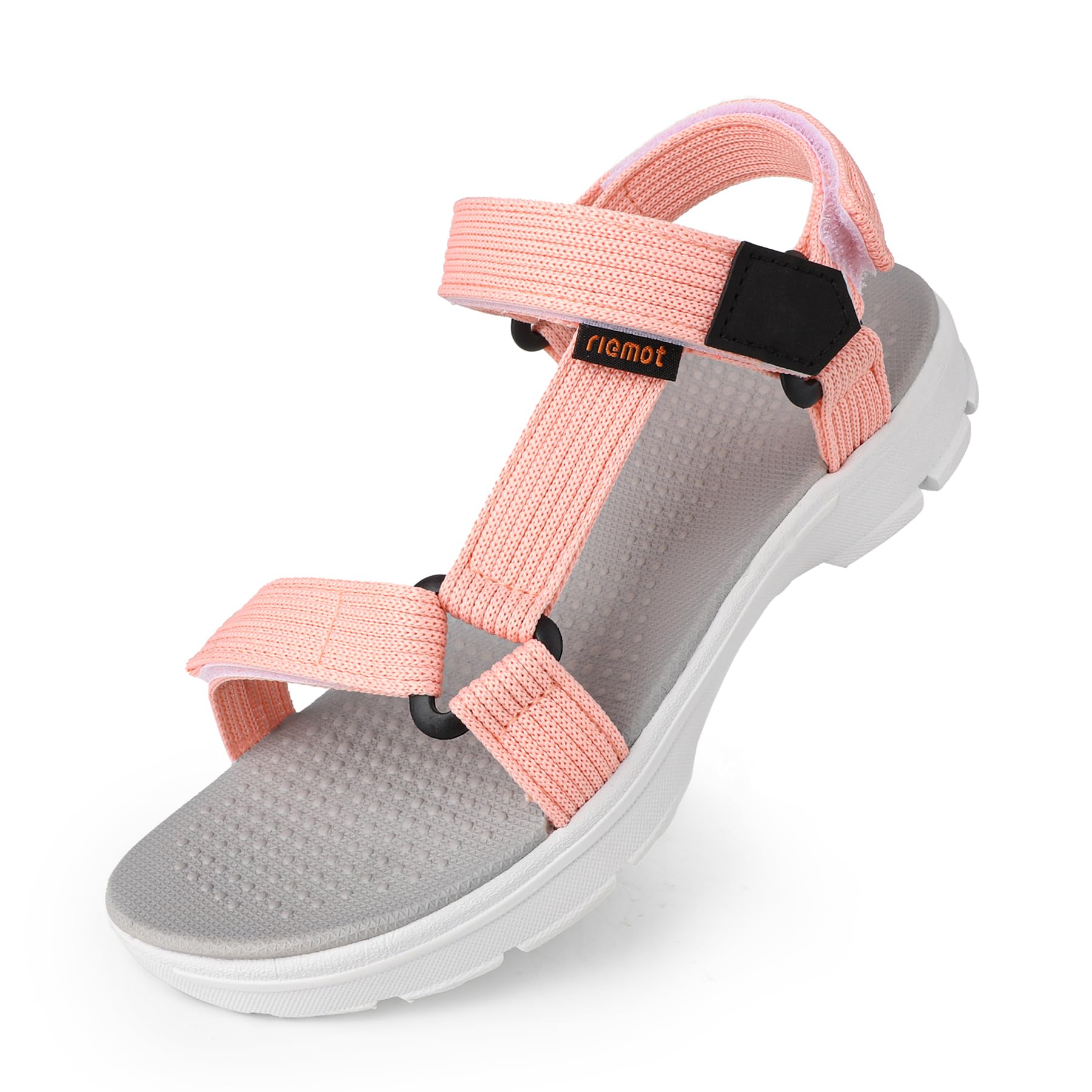 riemot Women's Walking Sandals, Adjustable Sports Sandals with Textured Footbed 