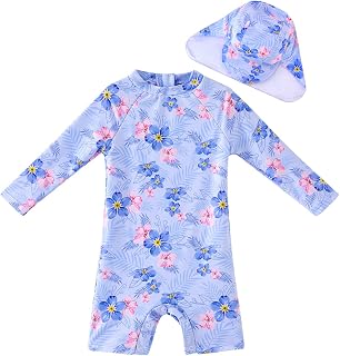 UMELOK - One Piece Swimsuit Set with Sun Protection UPF50+