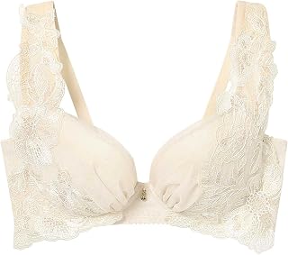 AMPHI Bra, Posture Support, Back Smoothing, Reduces Wire Pressure and Misalignment, Available Up to G Cup, Large Size Bra BYJ397 Women