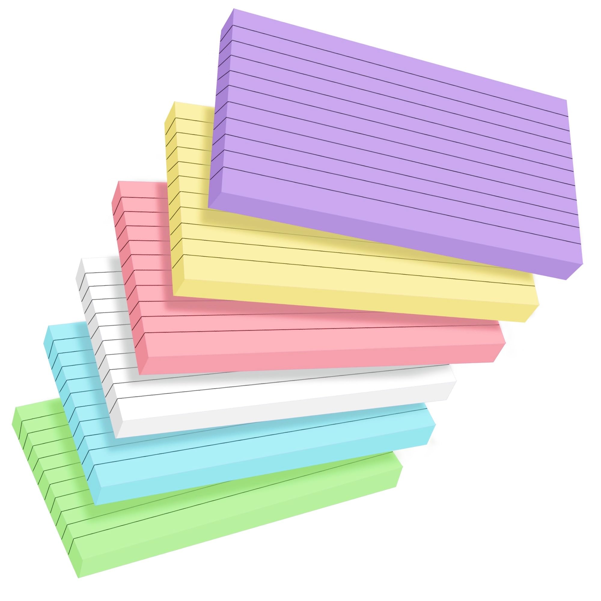 300Pcs Flash Cards 3x5 Record Cards 127 * 76mm Revision Cards Paper Lined Index 
