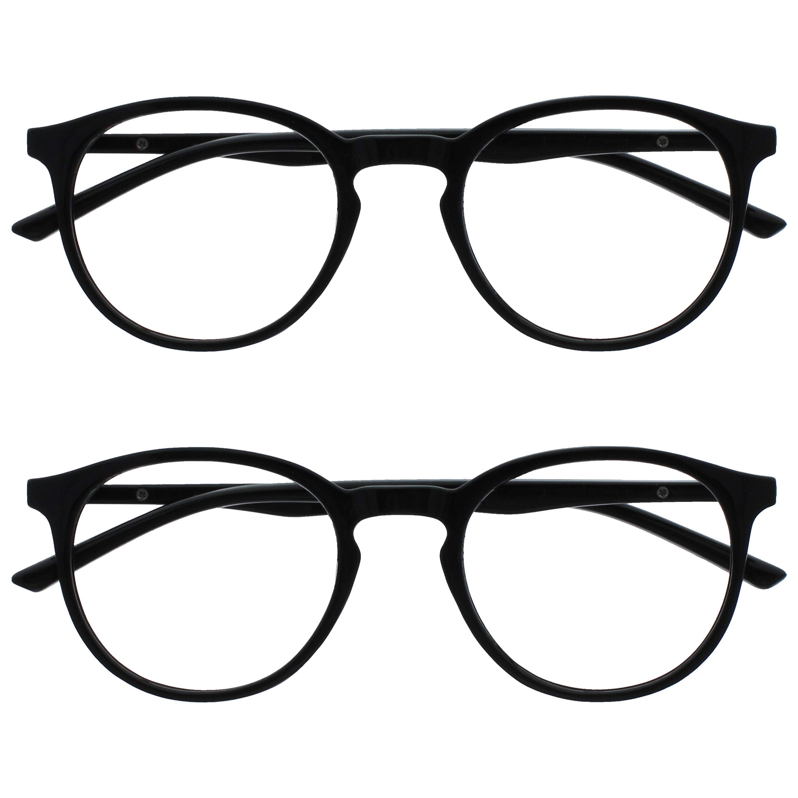OPULIZE Met BB60-1 + 3.50 Pack Blue Light Block Computer Gaming Glasses Black fo