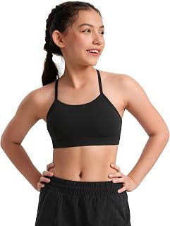 CRZ YOGA Butterluxe Girls' Sports Bra Y Back Yoga Training Arm for Teens