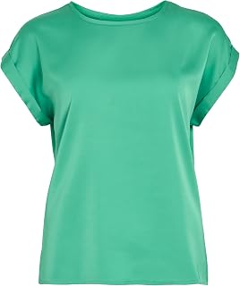 Vila Viellette S/S Satin Top-Noos for Women