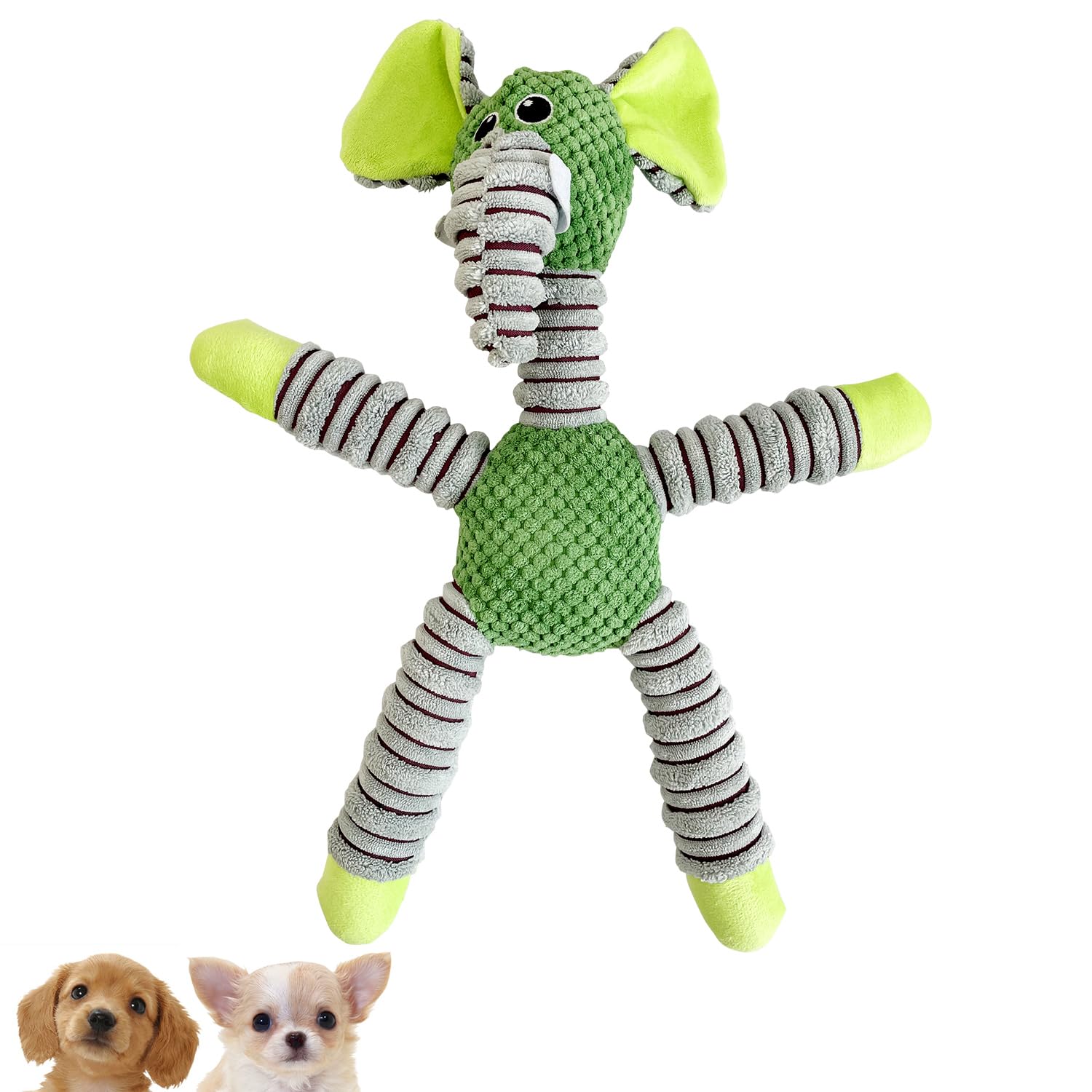 FOily TOily Dog Toy, Chewing Toy, Durable, Stuffed Animal for Dogs, Sounds, Brus