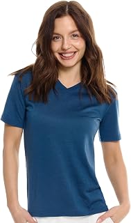 Merino.tech Womens Short Sleeve Tee - 100% Merino Wool Base Layer T Shirt Women