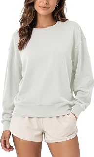 ODODOS Modal Soft Oversized Sweatshirts for Women Crew Neck Long Sleeve Relaxed Pullover Tops