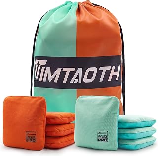 Timtaoth Dual Sided Corn Hole Bags Professional Cornhole Bags Set of 8 Regulation Corn Hole Bean Bags