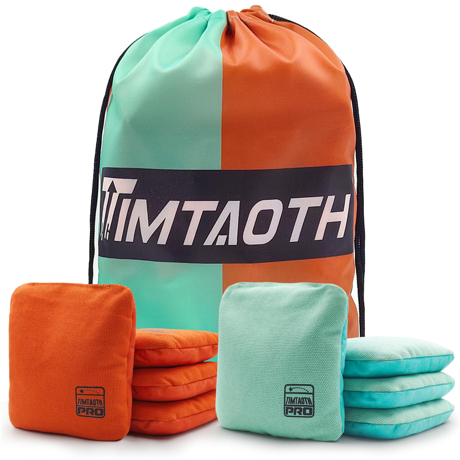 Timtaoth Dual Sided Corn Hole Bags Professional Cornhole Bags Set of 8 Regulatio
