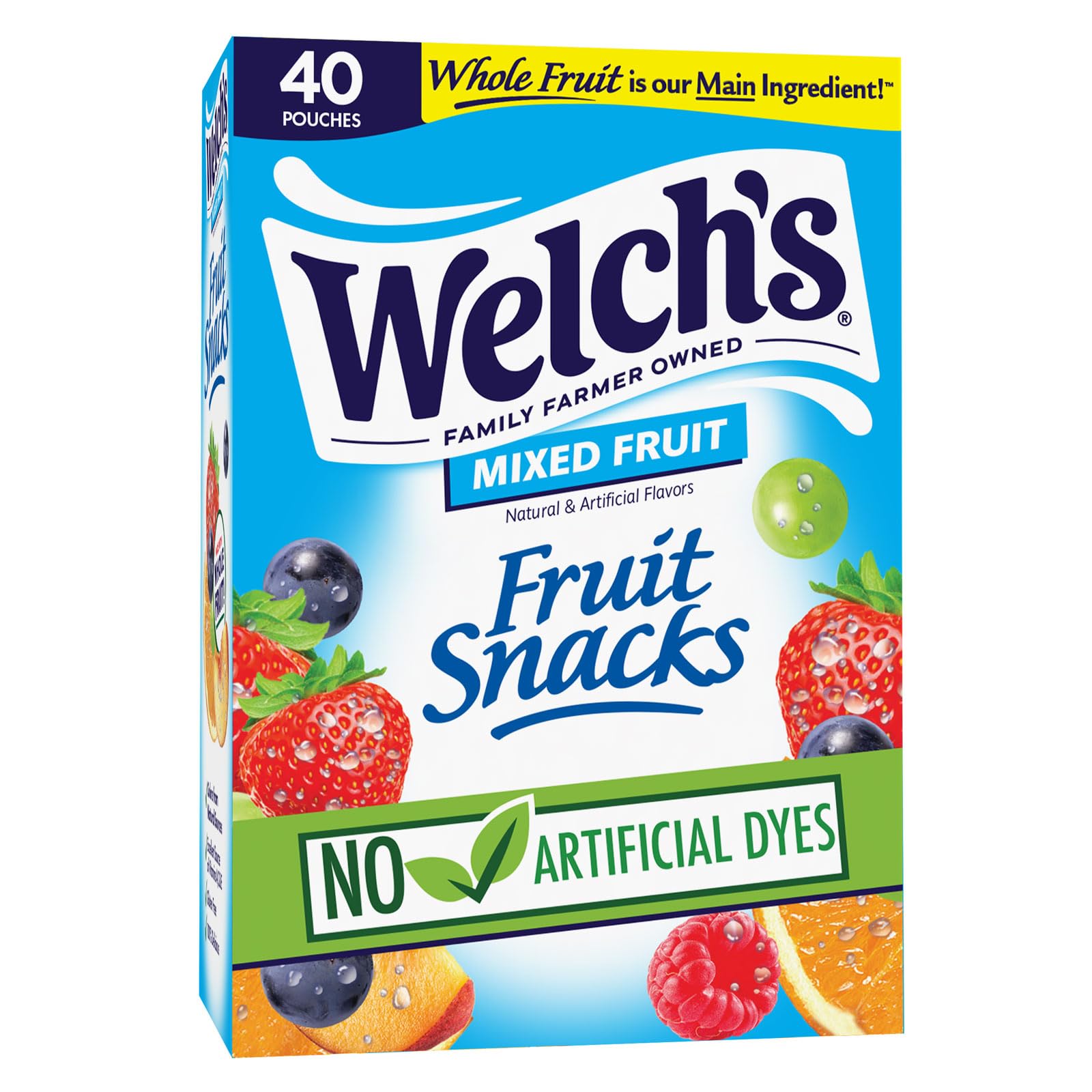 Welch's Fruit Snacks - Mixed Fruit Box - Kids Snacks - 0.8 Oz - 40 Pack | Bulk B