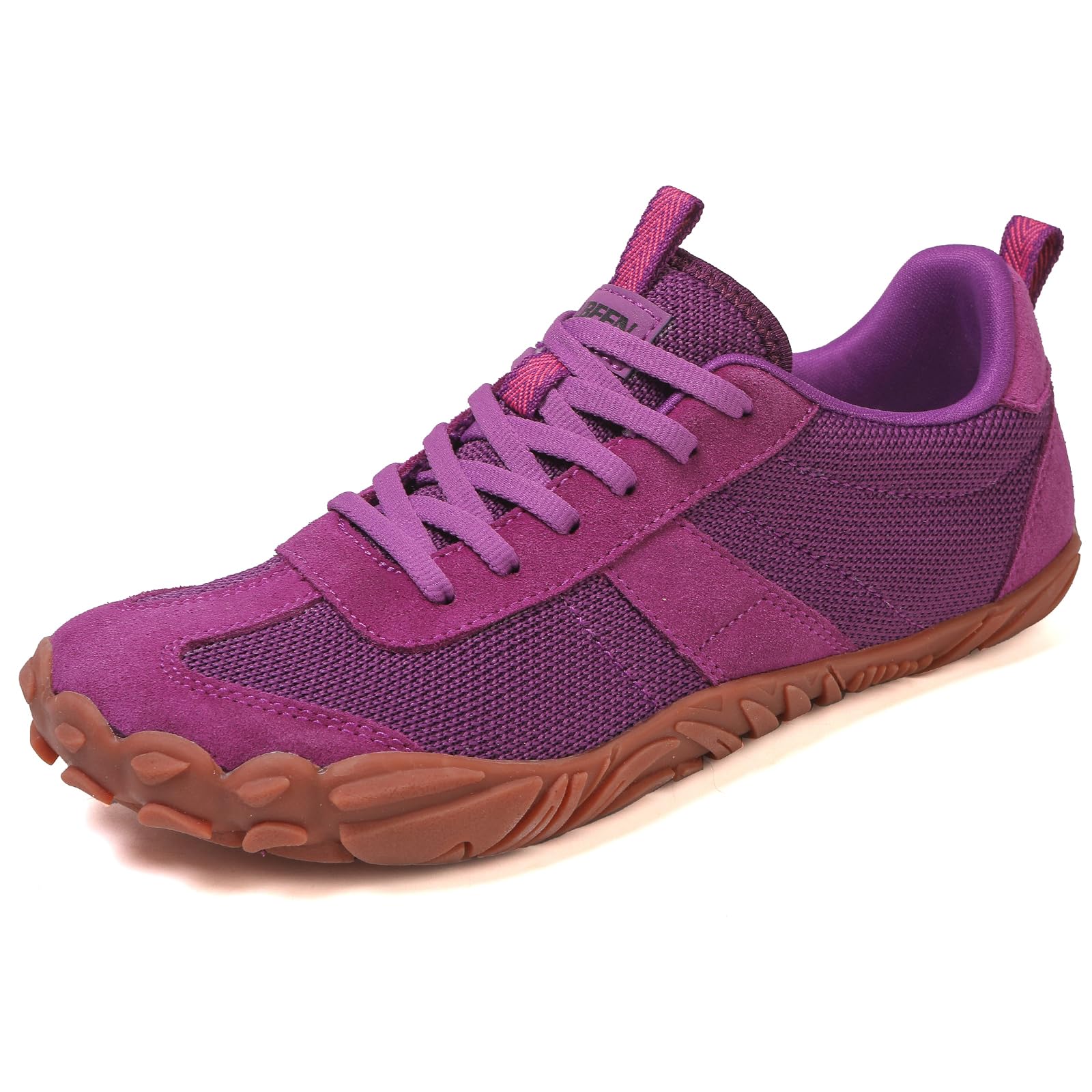 UBFEN Womens Barefoot Shoes Wide Toe Box Zero Drop Hiking Sneakers for Men