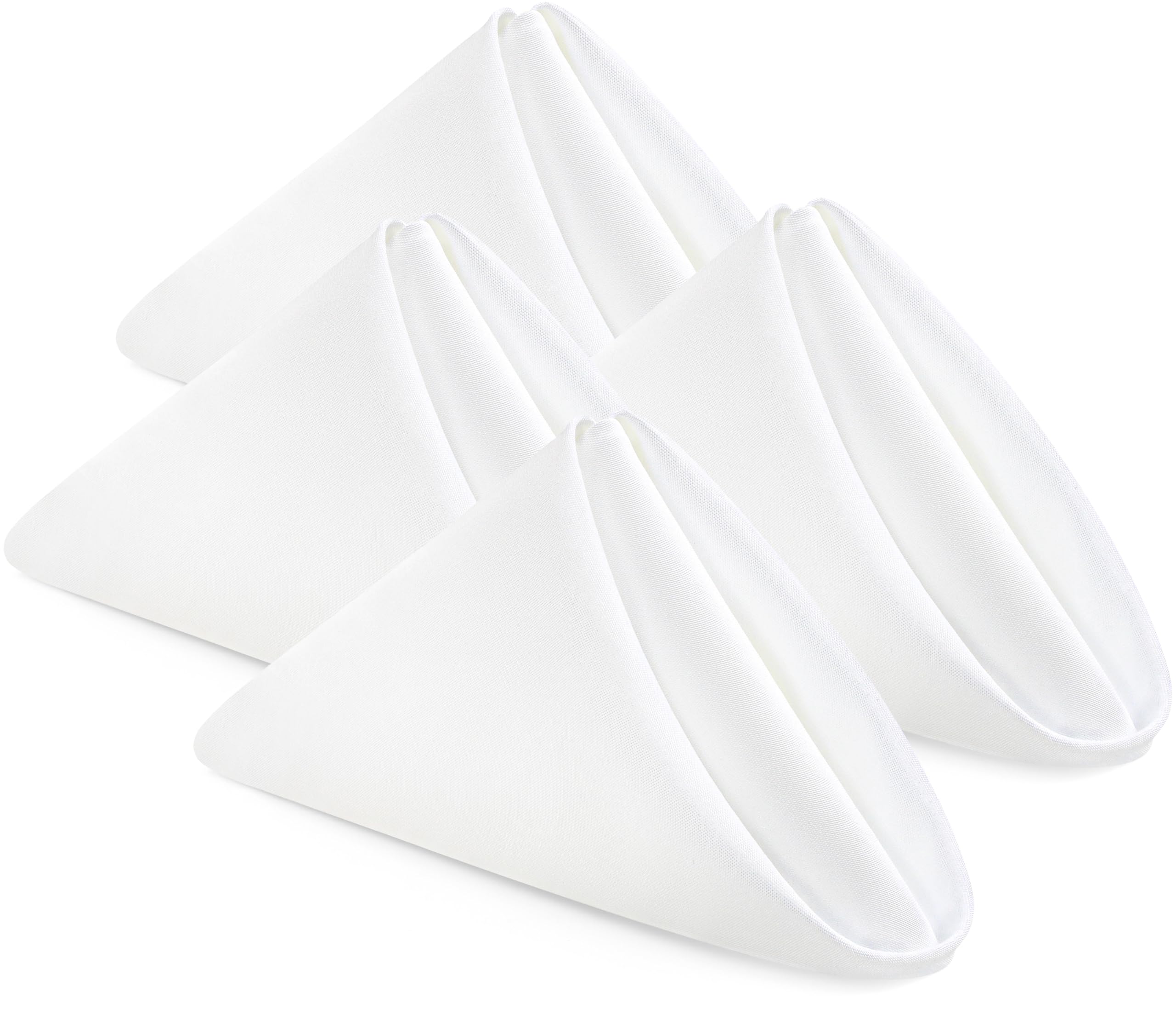 Utopia Home [24 Pack, White] Cloth Napkins 17x17 Inches, 100% Polyester | Hemmed