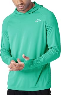 Willit Mens Sun Shirt UPF 50+ Rash Guard Long Sleeve Sun Protection SPF UV for Fishing Athletic Running