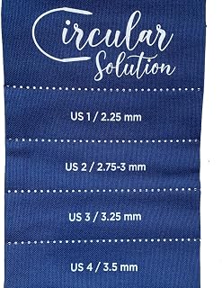 The Circular Solution - Hanging Organizer for Circular Knitting Needles (Blue)