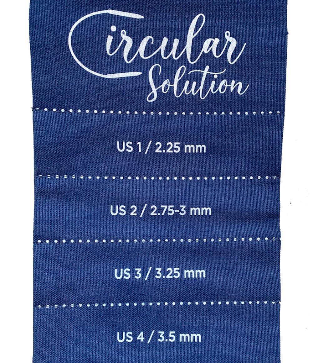 The Circular Solution - Hanging Organizer for Circular Knitting Needles (Blue)