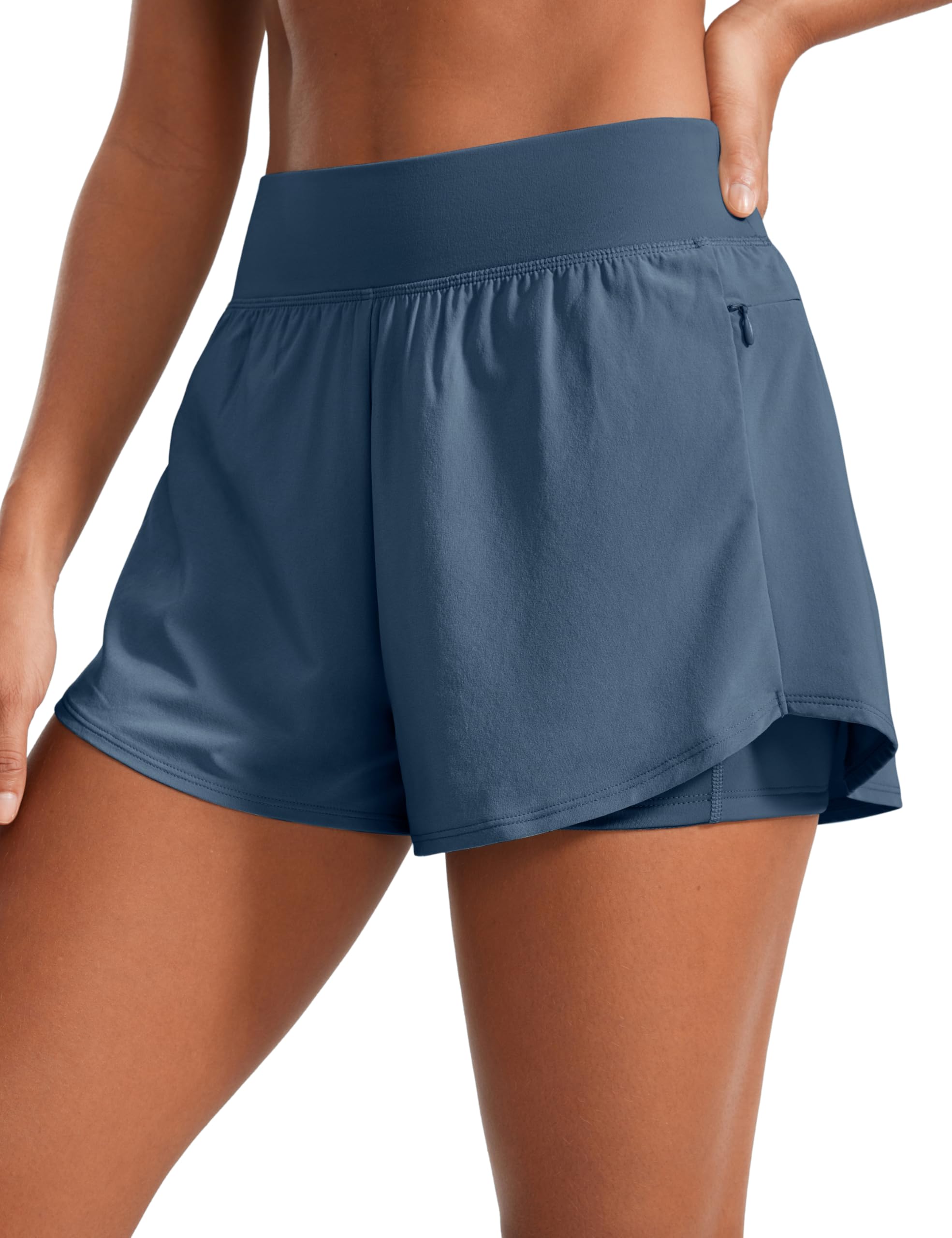 CRZ YOGA Two in One Running Shorts 7 cm