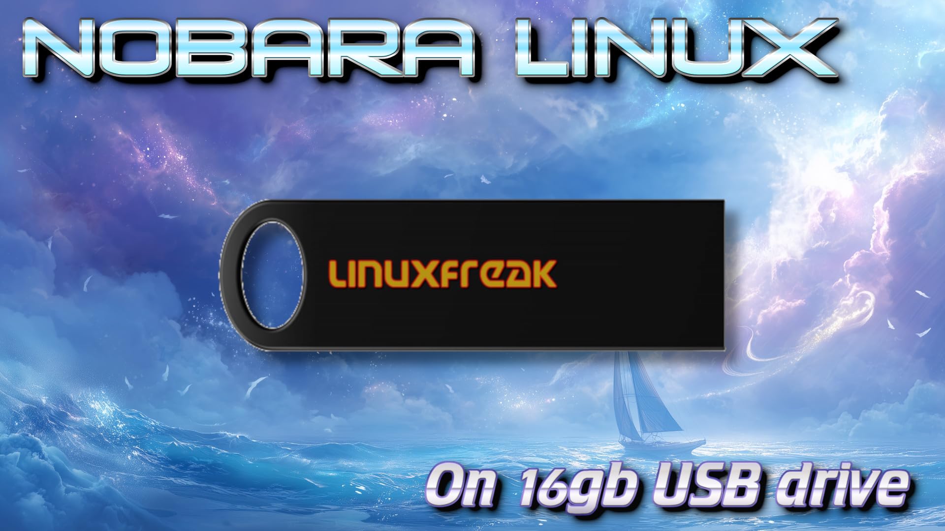 Nobara Linux 43 on a 16GB USB Flash Drive