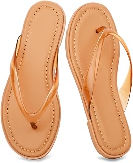 Jeweled Thong Flip Flops for Women Beach Flat Sandals