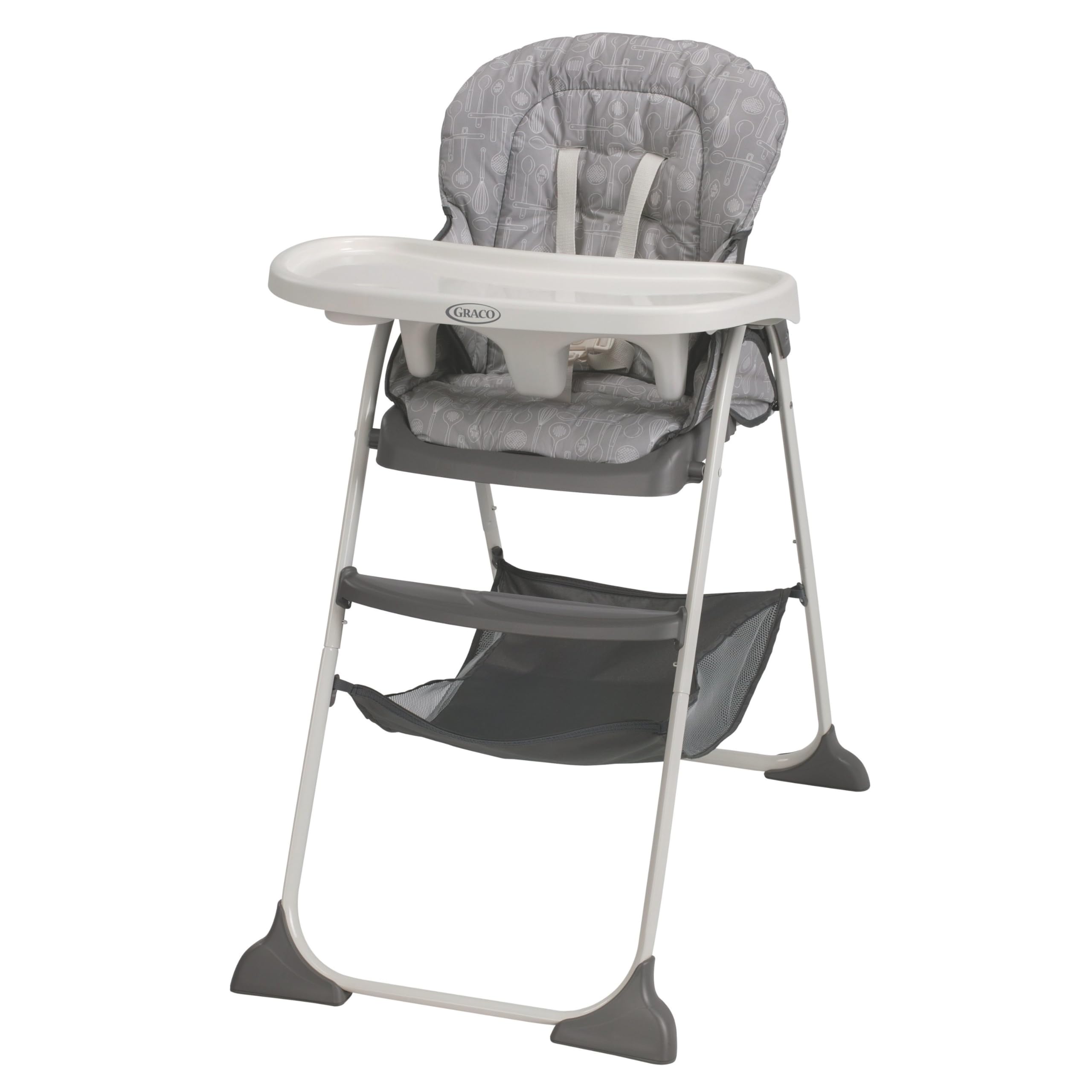 Graco Slim Snacker Highchair, Whisk | Ultra Slim &amp; Compact, Self-Standing, O