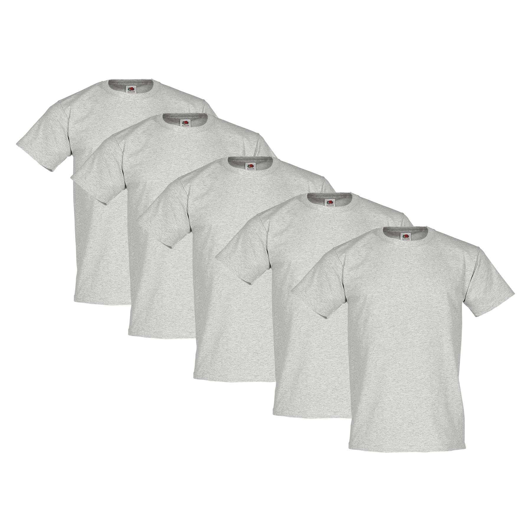 Fruit of the Loom 5er-Pack Heavy Cotton Herren T-Shirt + Web-Textilien24 Stoffbe