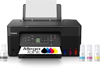 Canon MegaTank G3270 All-in-One Wireless Color Printer | Print, Copy, Scan, Refillable Tank System, Compact Desktop Design, Home & Office Use