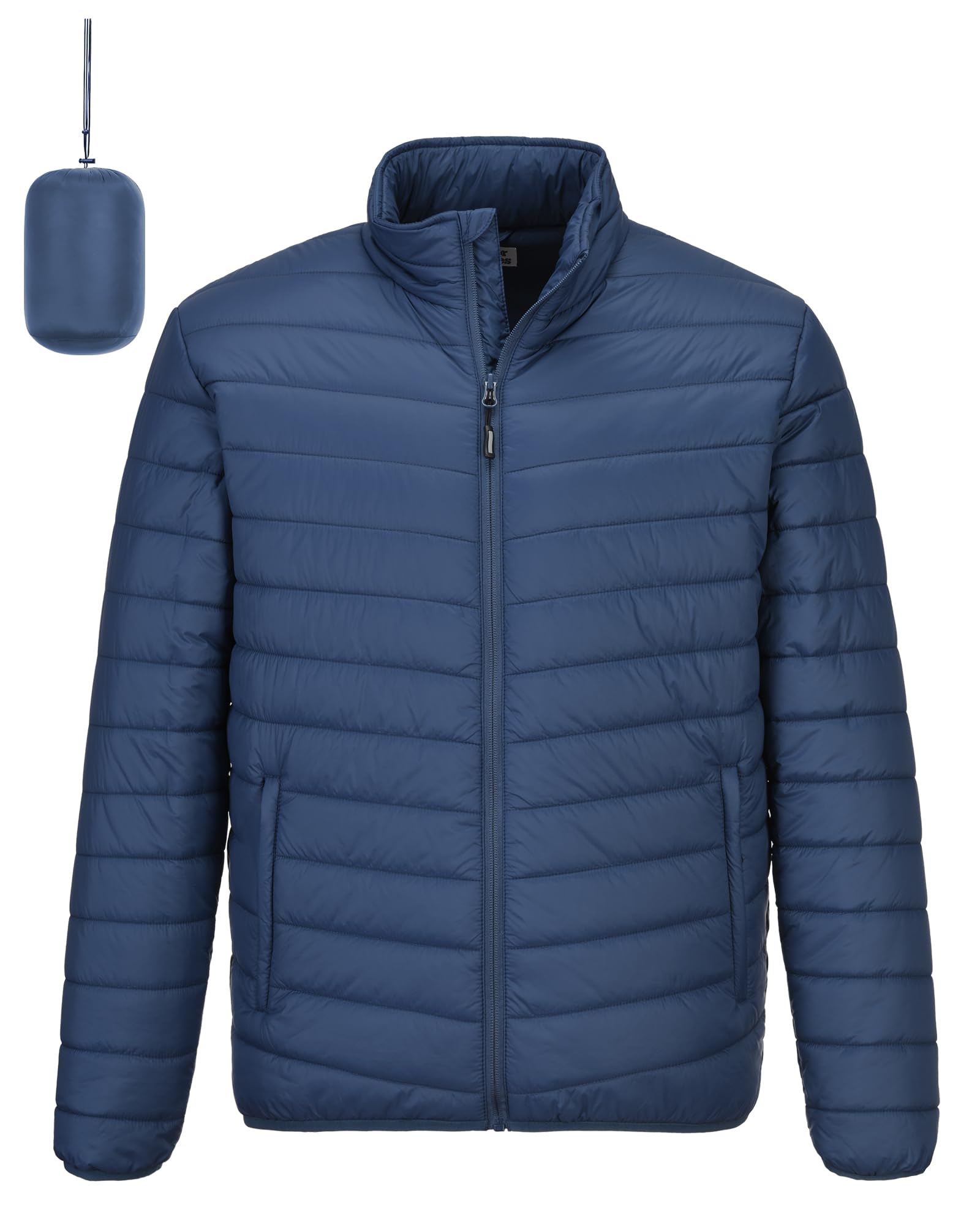 Outdoor Ventures Men's Packable Puffer Jacket Lightweight Winter Puffy Coat