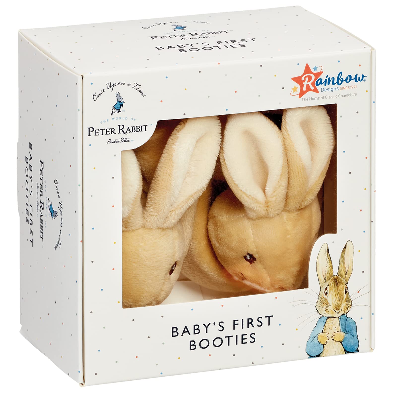 Official Peter Rabbit Baby Booties - Newborn Crib Shoes for Boys and Girls - Uni