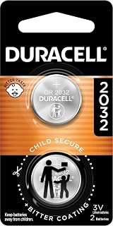 Duracell 2032 Lithium Battery, 2 Count, AirTag & Key Fob, CR2032 3V Cell