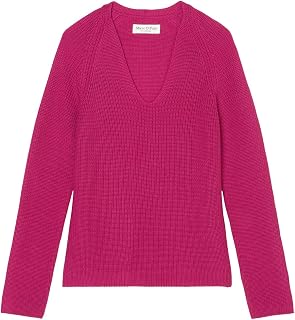 Marc OPolo Women's Organic Cotton Knitted Pullover with V Neck