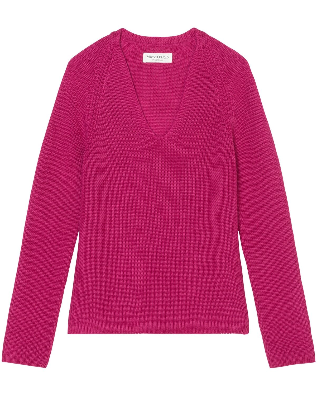 Marc OPolo Women's Organic Cotton Knitted Pullover with V Neck