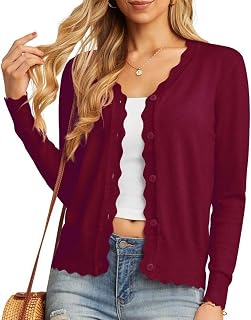 GRECERELLE Women's Cardigan with Buttons and V Neck Cardigan for Women Summer Lace Cardigan Lightweight Elegant