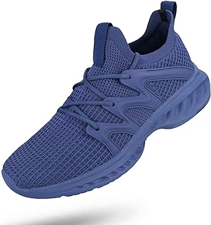Pujcs Mens Walking Shoes Non-Slip Breathable Lightweight Athletic Tennis Running Gym Travel Jogging Shoes