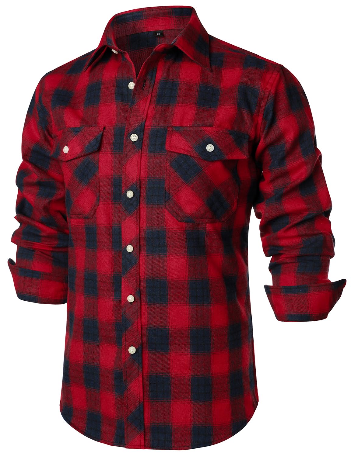 ZEROYAA Men's Casual Button Down Shirt
