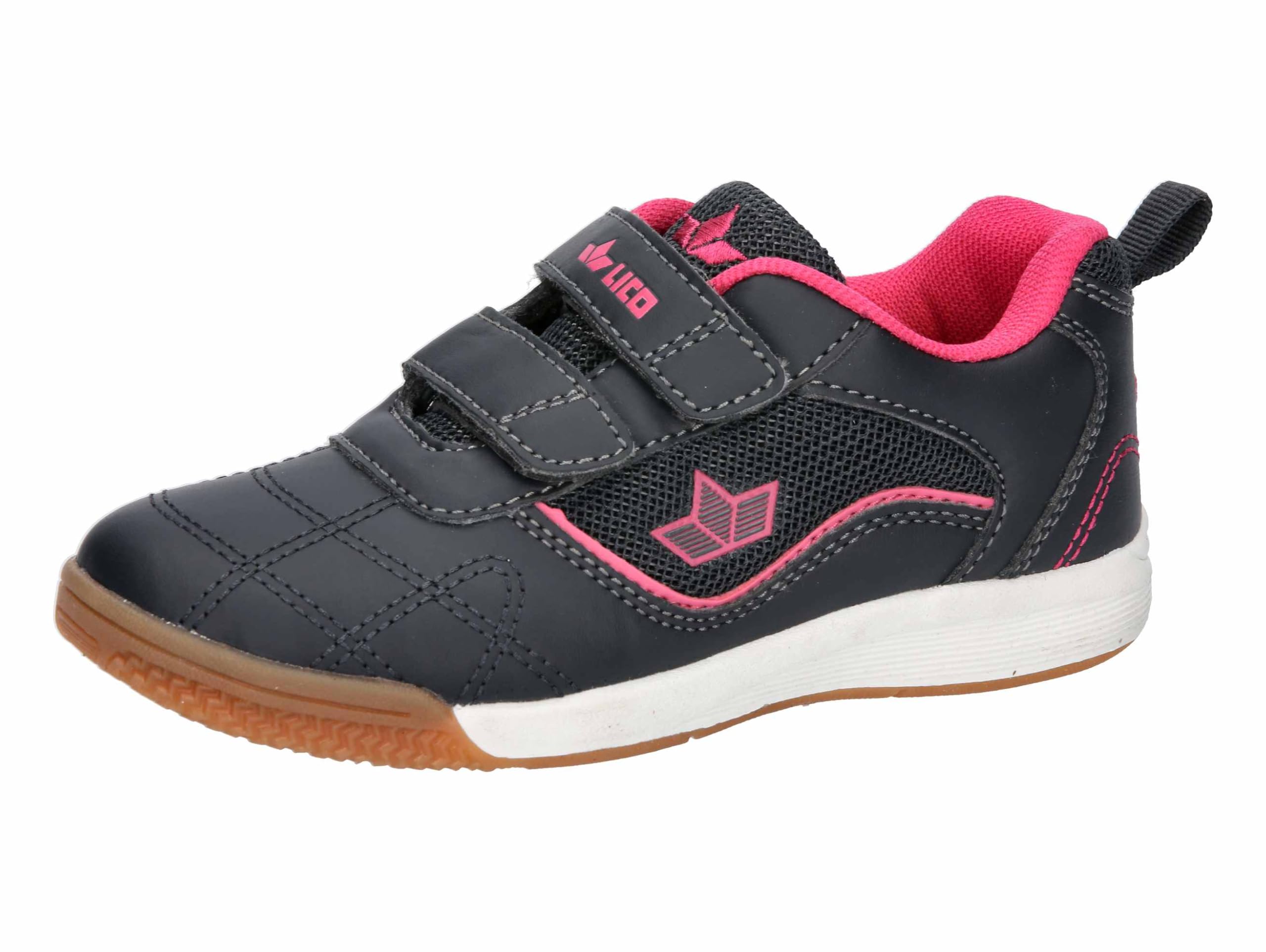 Lico Unisex Children's Jaime V Indoor Trainers, Navy Pink, 35 EU