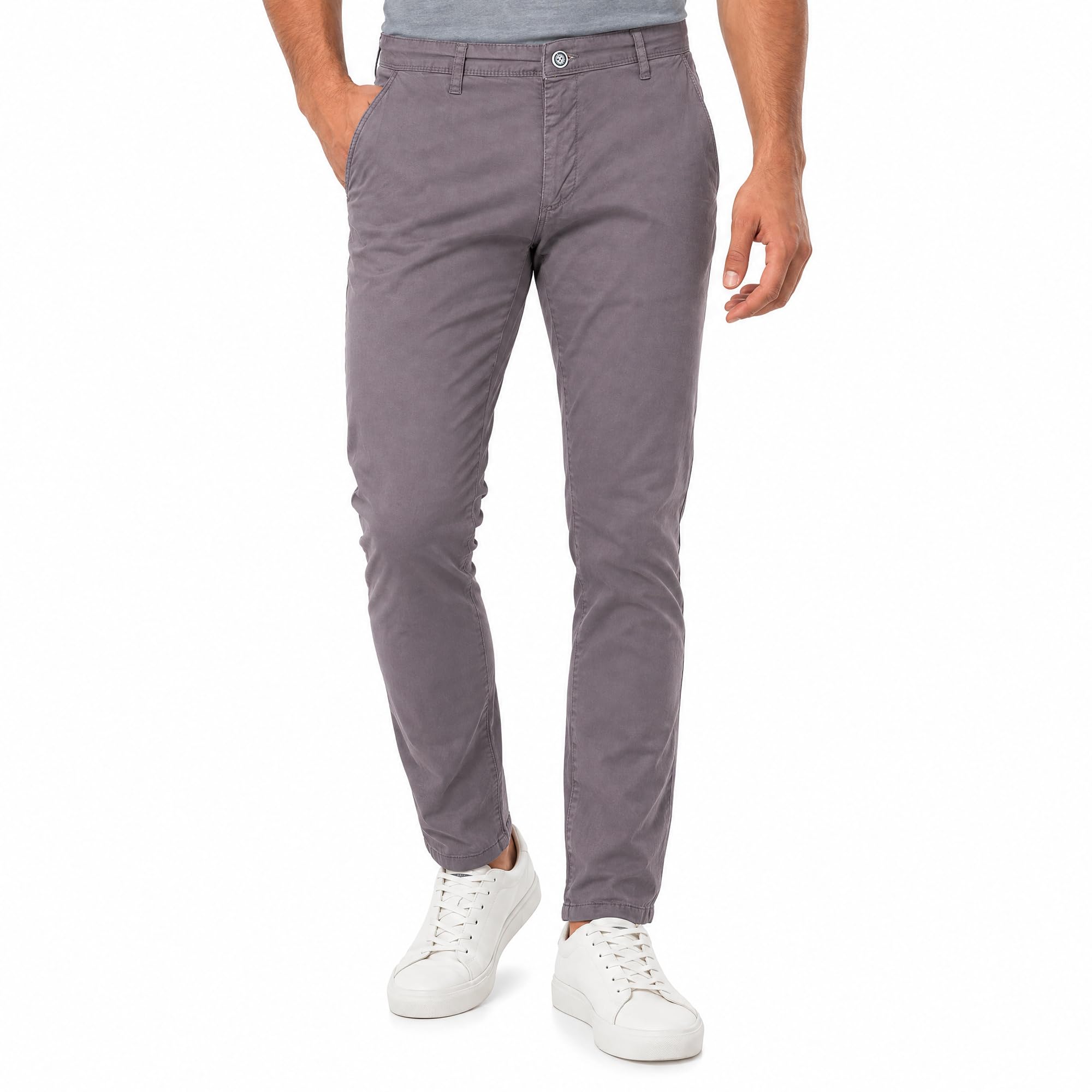 RED BRIDGE Pants for Men Chino-Stylish Stretch Cotton Pants