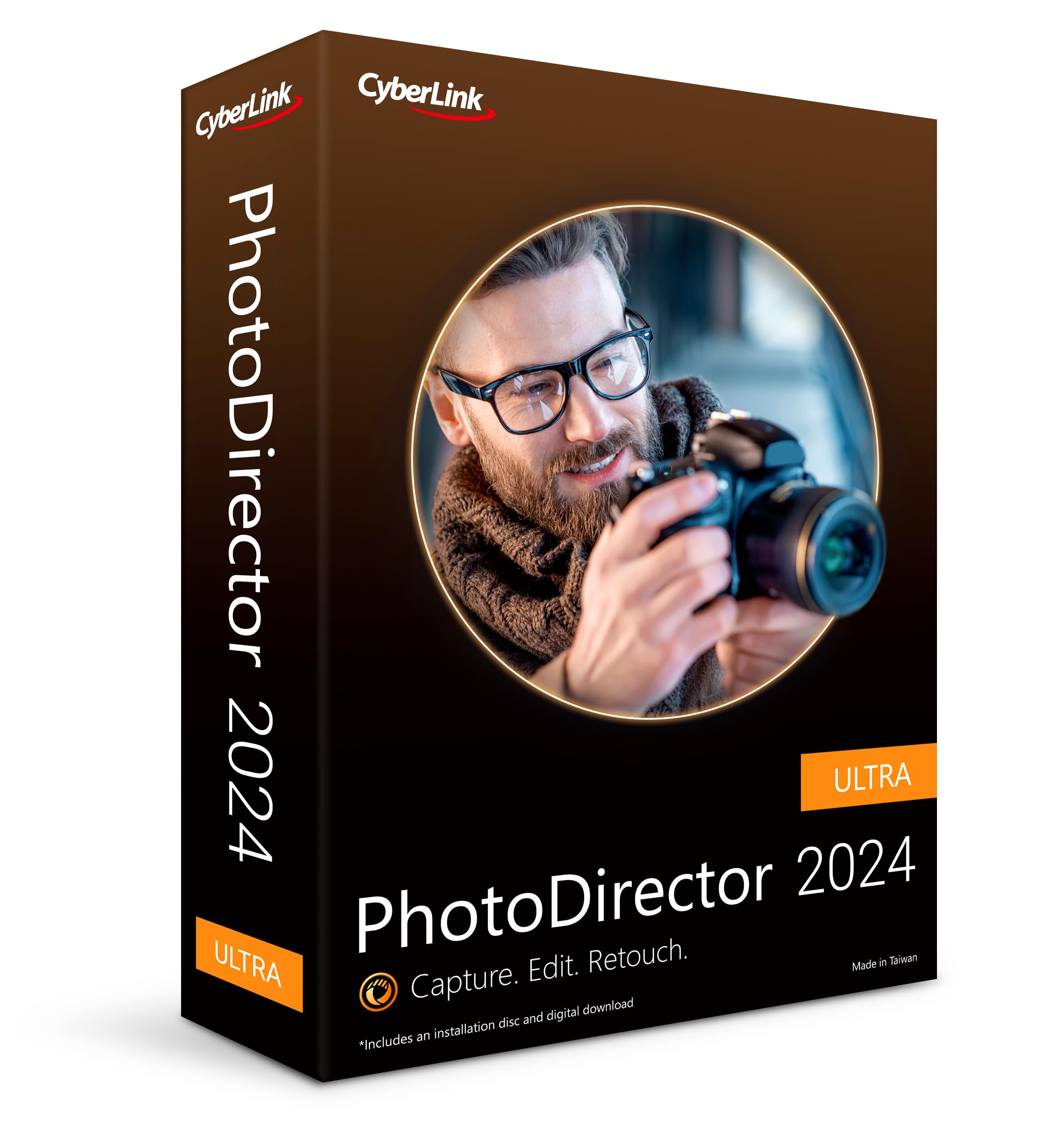 CyberLink PhotoDirector 2024 Ultra – AI Photo Editing | Graphic Design Software 