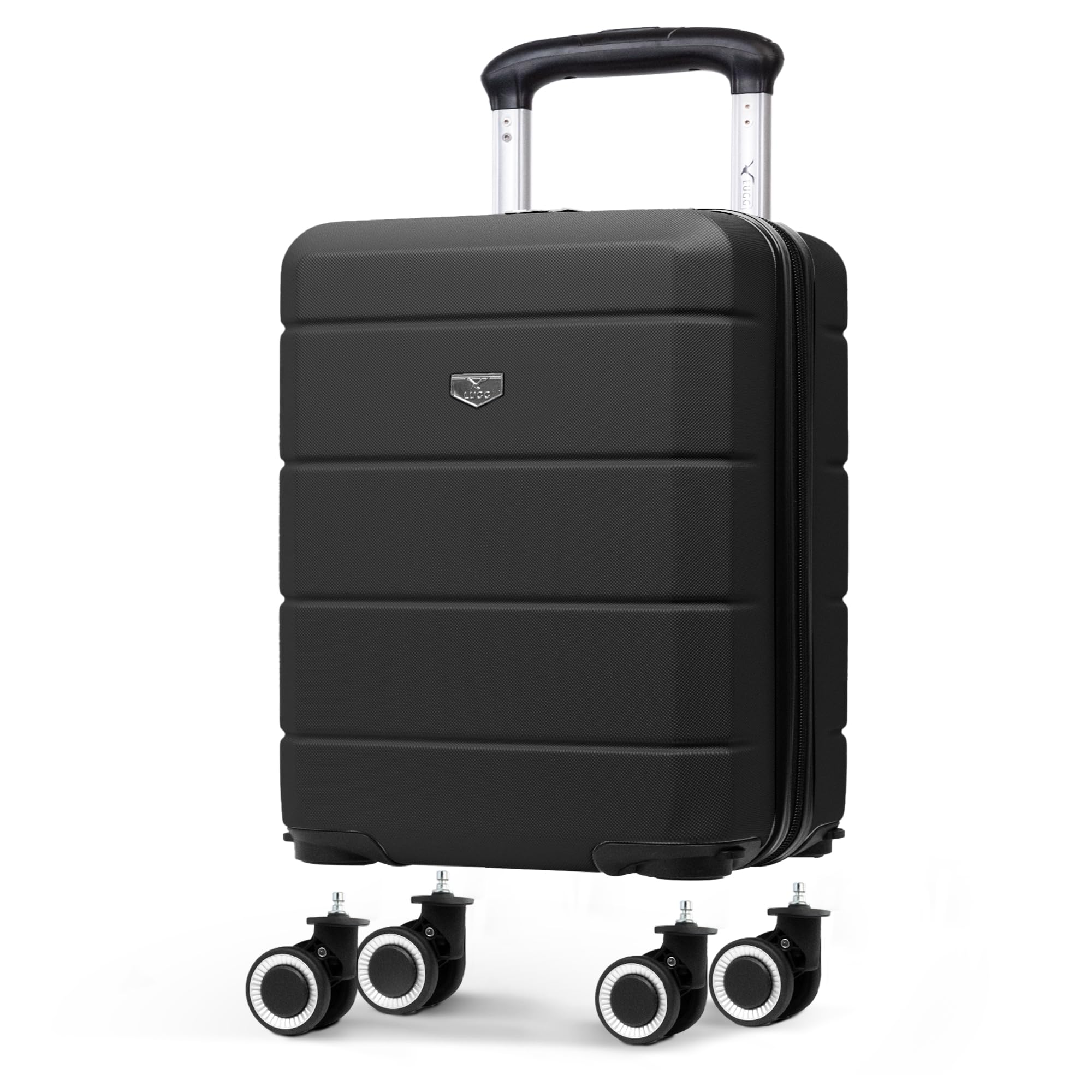 LUGG Jetset 40cm Suitcase 40x30x20cm, Ryanair Compatible Underseat Size, Hard Sh