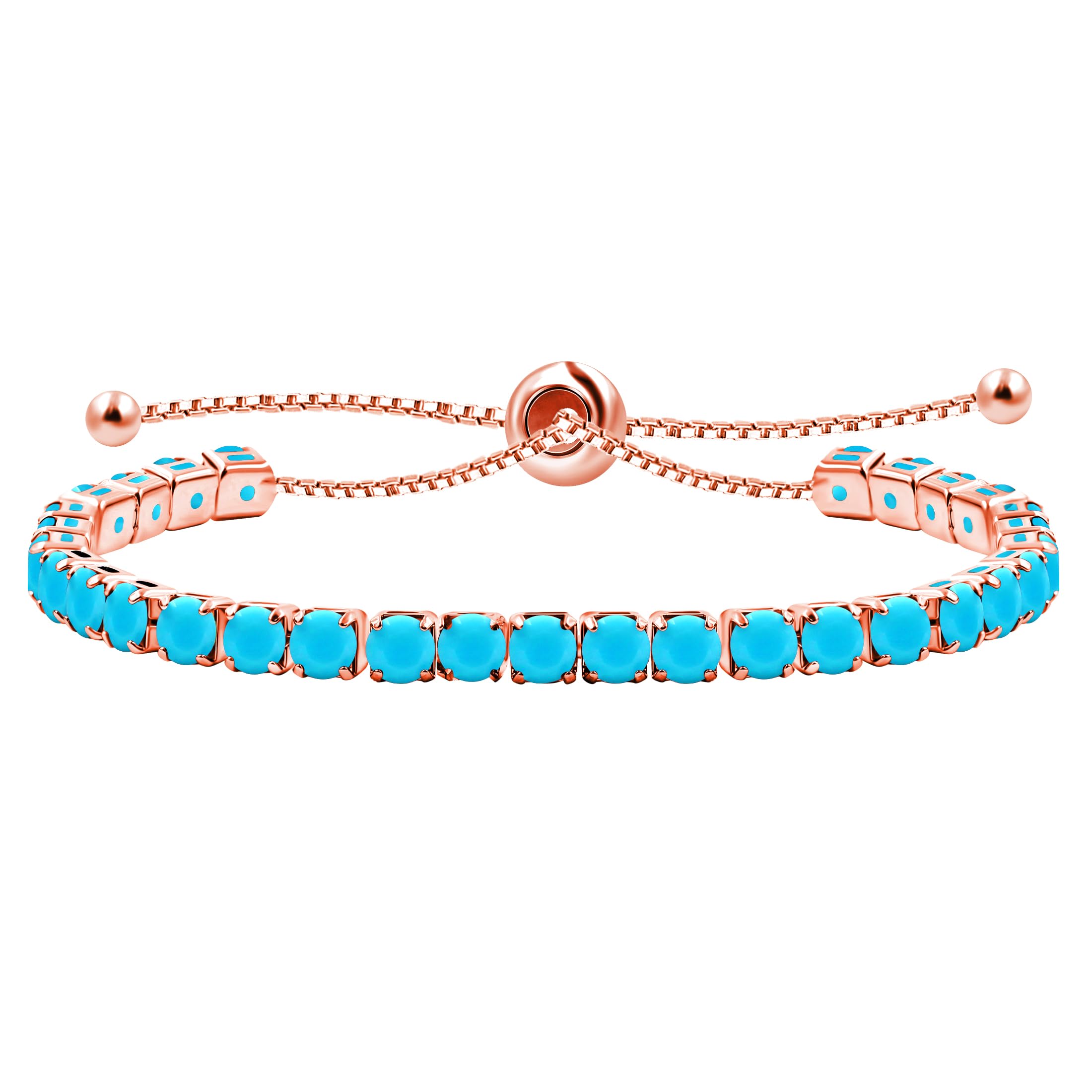 Uloveido Tennis Bracelet Adjustable Bolo Clasp for Girls Women Hypoallergenic Pu