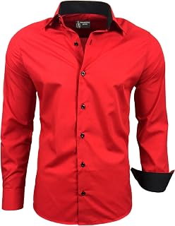 Subliminal Mode Men's Long Sleeve Shirt | Classic Fit | Comfortable and Easy to Wash | Ideal for Office and Casual Outings 444-5