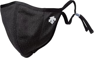 MOVESPORT Mask Descente, Set of 2, Sports Mask, Breathable, Easy to Breathe Coolist, Washable, Adjustable Drawstring, Face Mask, Unisex, Adult