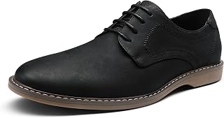 Jousen Men's Casual Dress Shoes Retro Oxfords Business Comfort Formal Shoes