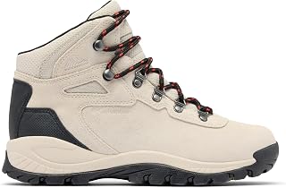 Columbia Newton Ridge Plus Waterproof Amped, Women's High Trekking Boots, Cloud Grey Poppy Red, 41 EU