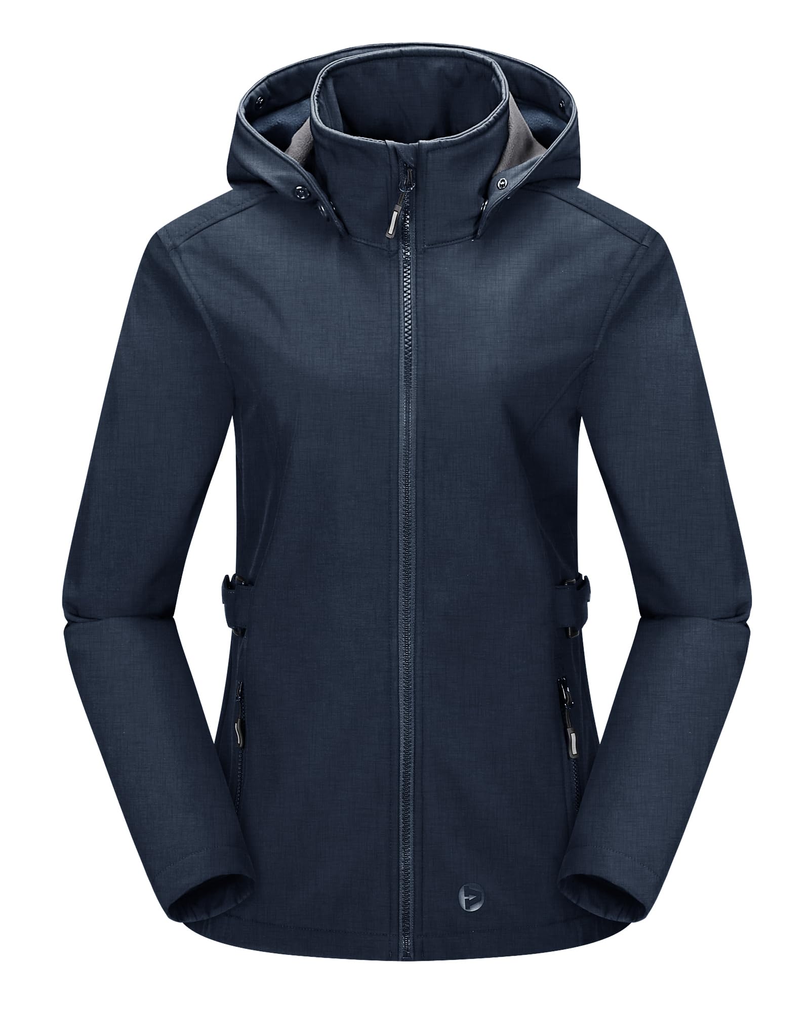 Outdoor Ventures Women's Waterproof Softshell Jacket with Datachable Hood Fleece
