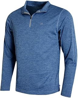 Calvin Klein Men's 2026 Harlem 1/4 Zip Lightweight Technique CK Golf Jersey