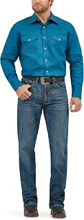 Wrangler Men's Authentic Cowboy Cut Western Work Long Sleeve Shirt